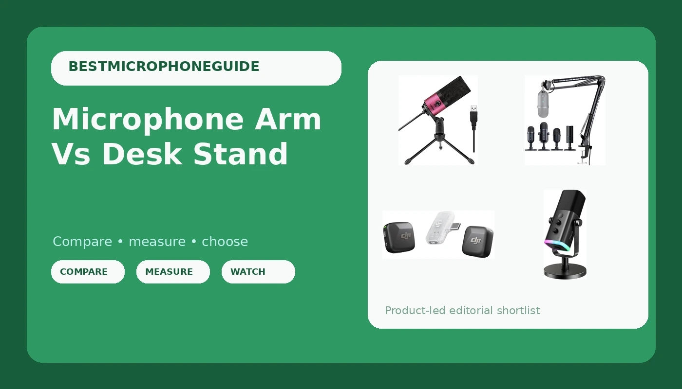 Microphone Arm Vs Desk Stand - MicScore review with measurements and honest opinion