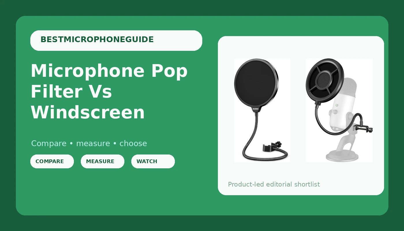 Microphone Pop Filter Vs Windscreen - MicScore review with measurements and honest opinion