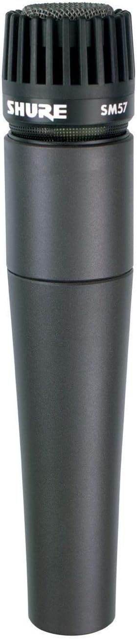 Shure SM57 Pro XLR Dynamic Instrument Microphone | Cardioid dynamic mic for studio and live instruments, drums, percussion and amp miking; recording-ready : Musical Instruments