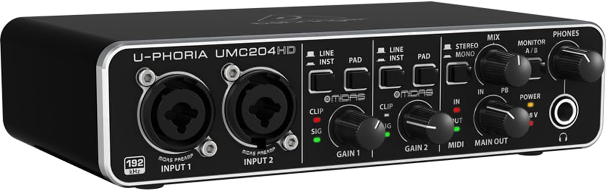 The Behringer U-Phoria UMC204HD