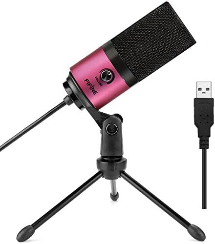 FIFINE K669 Silver USB Microphone for Zoom Video Meeting Online Class