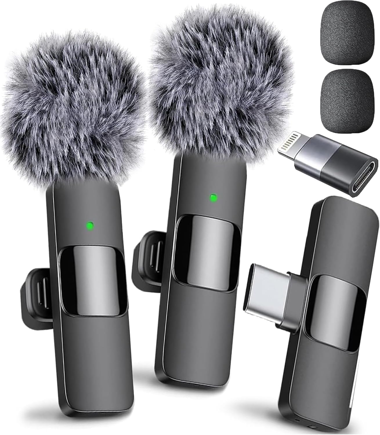 Mini Mic Pro (Latest Model, #1 Microphone for iPhone & Android, Wireless Mini Microphone, Clear Voice, Noise Cancelling, Lavalier Mic for TikTok, YouTube & Interviews