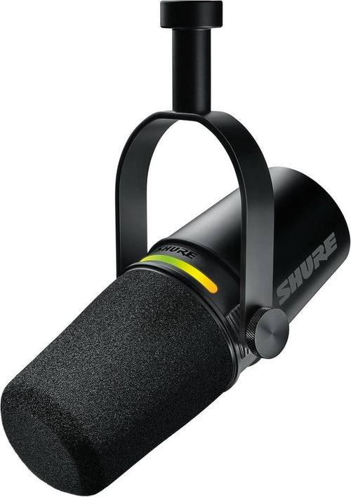 Shure MV7+ USB-C & XLR Podcast Dynamic Microphone - Black
