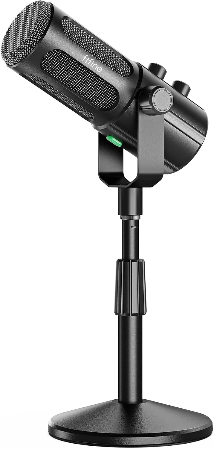 FIFINE AmpliTank TANK6S Vocal Dynamic Microphone XLR/USB Desktop Mic